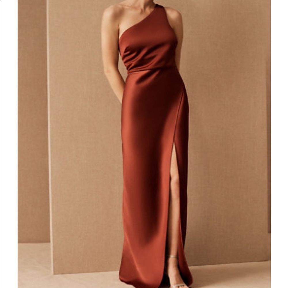 BHLDN Dylan Satin Charmeuse Maxi Dress Bridesmaid Dress